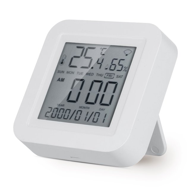Termo higrómetro Irfora WIFI Sensor de temperatura y humedad con pantalla LCD Termómetro digital LCD para interiores Higrómetro Higrotermógrafo Termohigrómetro con calendario Irfora Termo higrómetro