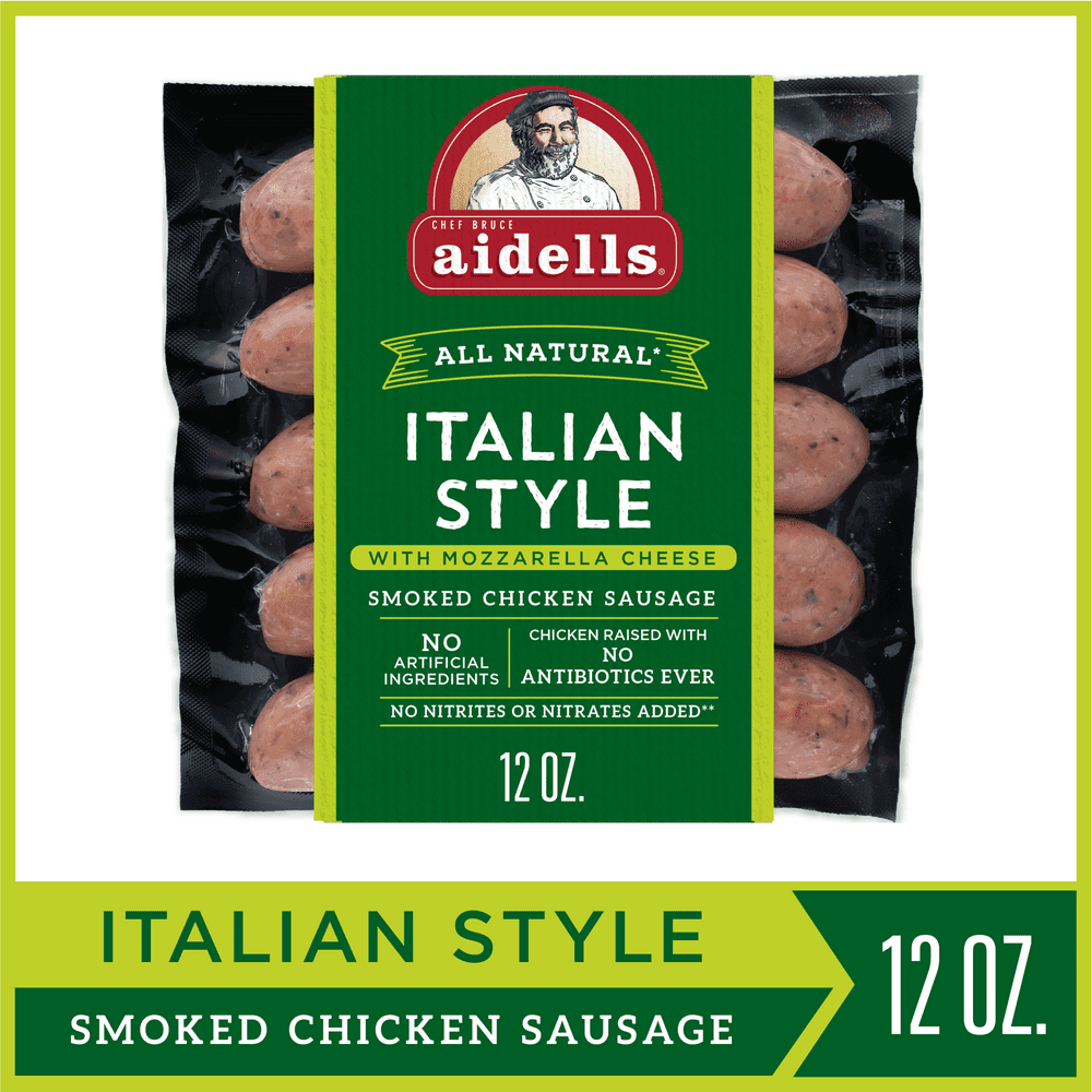 Aidells® Smoked Chicken Sausage, Italian Style with Mozzarella Cheese