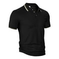 thumbnail image 6 of RMGVDSD Mens Polo Shirt Soft Tops Fashion Short Sleeved Men's Shirt Summer Loose Casual Breathable Lapel Tops Fashion Athletic Shirts, 6 of 6