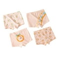 thumbnail image 2 of ATOGUTA Girls Seamless Underwear 1T-12 Kids Breathable Comfort Sweet Four Corns Panties Briefs Teens Undies 4-Pack, 2 of 3