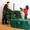 thumbnail image 6 of Christmas Tree Storage Bag - 600D Oxford - Reinforced Handles, Dual Zipper, Label & Side Pocket - Protection From Dust, Water - Green, 50"x15"x20", 6 of 7
