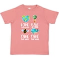 thumbnail image 3 of Inktastic Earth Day Plant a Tree Save the Bees Save the Seas Love Your Mother Earth Boys or Girls Toddler T-Shirt, 3 of 5