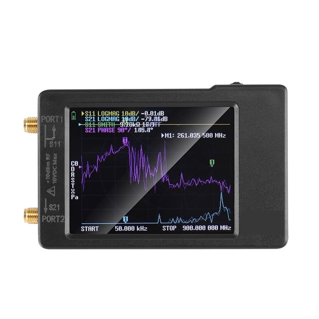 VNA-H Vector Network Antenna Analyzer 10KHz-1.5GHz MF HF VHF UHF W/ Shell SD Card Slot Supprt 32G Digital VNA-H Tester ,Multiple Functions