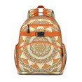 thumbnail image 1 of Tribal Boho Mandala Backpack - Spine-Protecting Ergonomic School Bag for Heavy Loads, 1 of 5