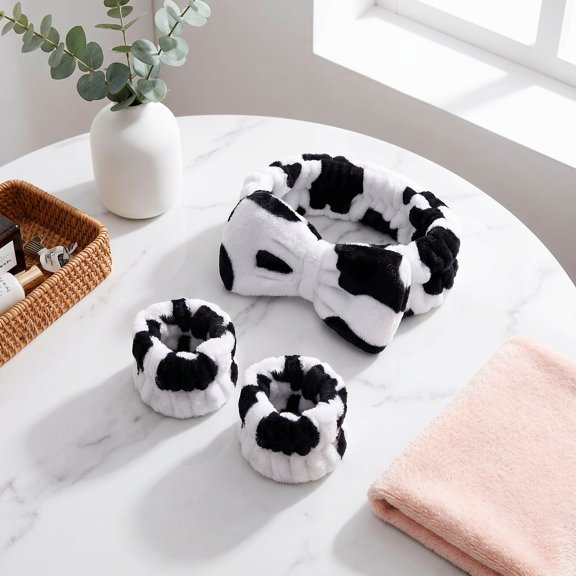 BlinkLLX Headbands for Women for Washing Face Spa Headband and Wristbands, Makeup Headband for Washing Face, Soft Facial Makeup Head Band, Shower Skin Care Hair Supplies