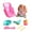 A, variant on B Enamelled Doll Carrying Basket Set Mini Simulation Cradle Tableware Bath Action Figure For Kids
