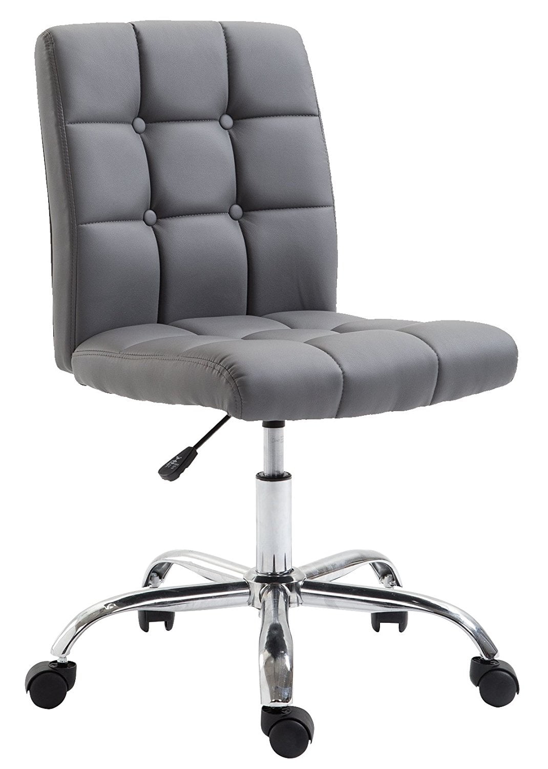 Photo 1 of POLY BARK Aria Task Chair in Vegan Leather, Grey