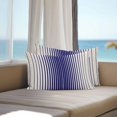 thumbnail image 3 of Navy Blue Striped Outdoor Pillow Covers 20x12 Inch Lumbar Pillow Covers Set of 2 Waterproof Decorative Throw Pillow Cases Farmhouse Beige Stripes Vintage Rustic Cushion Covers for Patio Garden Couch, 3 of 8