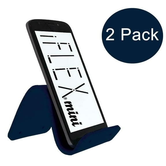 iFLEX Mini Flexible Cell Phone Holder Dark Blue 2-Pack Universal Stand