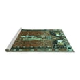 thumbnail image 2 of Ahgly Company Machine Washable Indoor Rectangle Animal Turquoise Blue Traditional Area Rugs, 4' x 6', 2 of 4