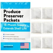 Impresa 6-Pack of FreshFlow Equivalent to P1KC6R1 / W10346771A Compatible Replacement Produce Preserver Packets