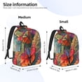 thumbnail image 2 of Disketp Butterflies On Rocky Cliff print Canvas Backpack Lightweight Travel Daypack Student Rucksack Laptop Backpack-Medium, 2 of 5
