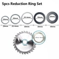 thumbnail image 3 of 5Pcs Set Circular Saw Ring For Circular Saw Blade Reduction Ring Conversion Ring, 3 of 8