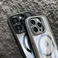 thumbnail image 4 of New Lens Metal Bracket Phone Case For iPhone 15 14 13 12 11 Pro Max Plus Magsafe Magnetic Clear Independent Lens Protect Cover, 4 of 6