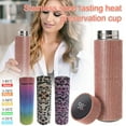 thumbnail image 3 of Vikakiooze 2023 Diamond Thermo Bottle 500ml Water Bottle Stainless Steel Smart Vacuum Flask 1x, 3 of 7
