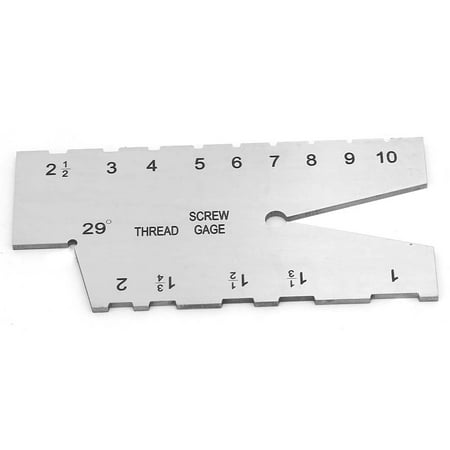 

Stainless Steel Thread Measuring Gauge 29 Degree Screw Pitch Grinding Gauge Tool