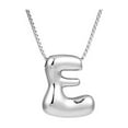 thumbnail image 1 of Colgante con iniciales, cadena de letras en tono plateado, collar personalizado con nombre y colgante de letras para mujer, 12g, 1 of 2