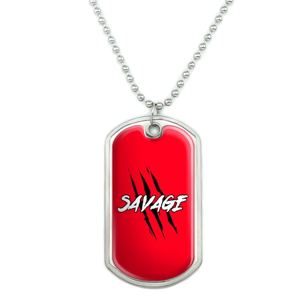 Military Necklace Rock Red Lobster Custom Zinc Alloy Pendant Necklace Dog Tags 