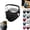 Black, variant on Thermal Winter Cycling and Running Face Mask with Removable Lens, Polyester Breathable Dust-proof Riding Face Cover for Outdoor Sports and Motorcycle Biking, 13.77" x 6.29" (Navy)
