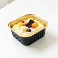thumbnail image 5 of Cozeii Mini Square Cake Pans with Lids, 3.5 Inch Aluminum Foil Pans Disposable Cake Pans for Party Picnics Muffins Cupcakes (Black）, 5 of 6