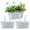 Blue, variant on Keyohome 3Pcs Hanging Flower Pots,Metal Wall Planter,Iron Bucket Planter for Indoor Outdoor,Railing Hanger with Detachable Hooks,Drainage,Rustproof,off-White,10.6"