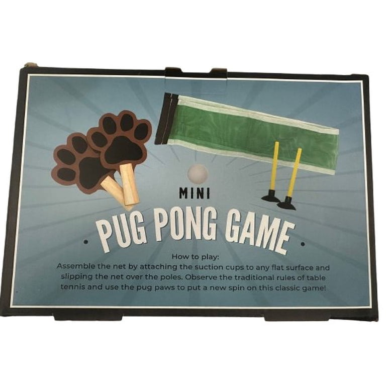 Mini Pug Pong Game - Table Tennis with a Doggy Twist! - Walmart.com