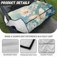 thumbnail image 5 of Whosucclay Blue Butterfly Blossom Thick Golf Cart Seat Blanket Elastic for Yamaha EZGO Club Car Icon, Anti-Fade Golf Cart Seat Cover, 5 of 6