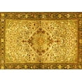 thumbnail image 1 of Ahgly Company Indoor Rectangle Persian Yellow Traditional Area Rugs, 5' x 7', 1 of 4