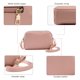 thumbnail image 4 of Cartera de PU, cartera de mano, monederos para mujer, bolsos pequeños tipo bandolera para teléfono, bolso informal, 19 x 13 x 4 cm, 4 of 5