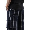 thumbnail image 4 of Ma Croix Men's Checkered Loose Fit Plaid Cargo Shorts, 4 of 7