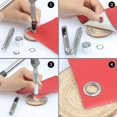 thumbnail image 5 of 2024 Grommet Eyelets Kit, 100 Sets Eyelets 10mm Eyelets, Tarpaulin Repair Kit, With 3pcs Grommet Grommet, 5 of 5