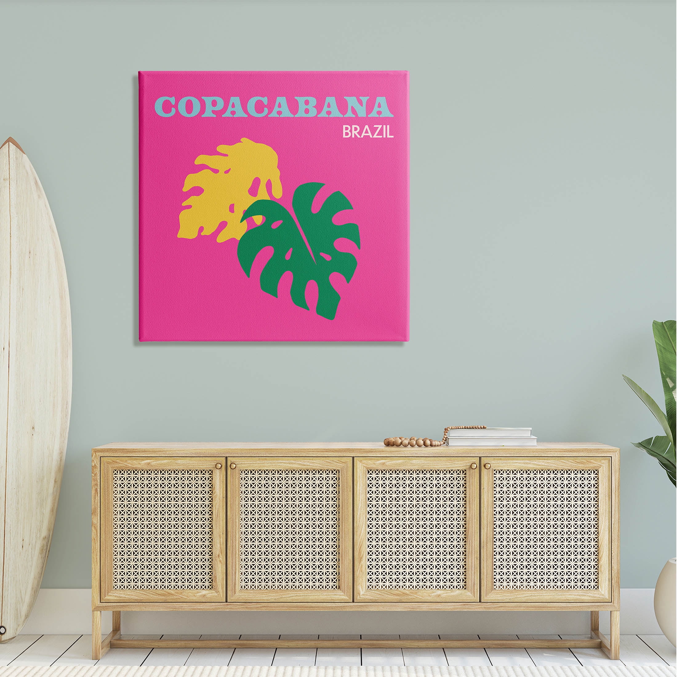 Stupell Industries Bold Copacabana Plant Leaves Graphic Art Gallery Wrapped Canvas Print Wall Art, Design by The Saturday Evening Post