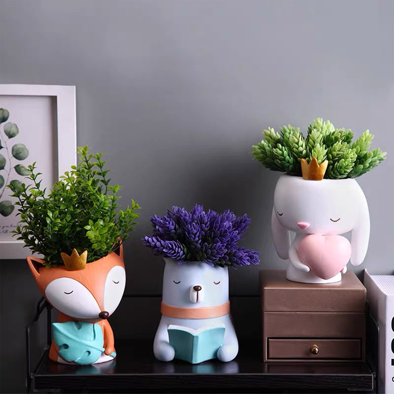 Succulents Flower Pot Resin Silicone Mold Suitable for Garden Concrete Pen Holder Holder Crafts Home Decor