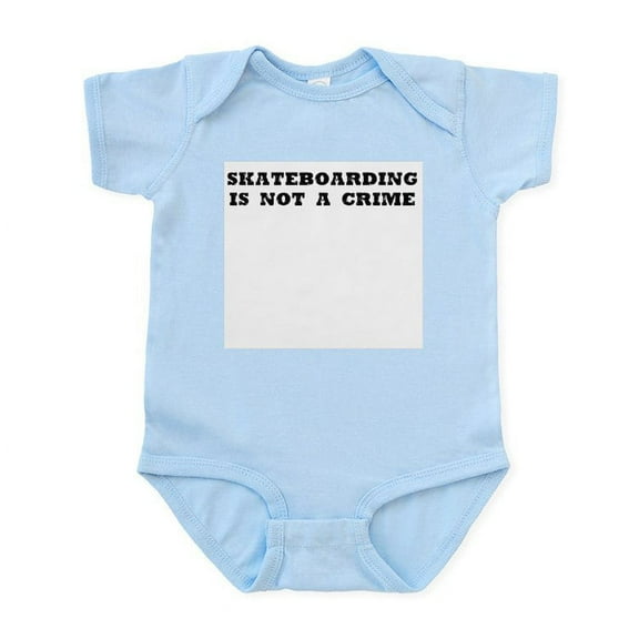 CafePress - Skateboarding Is Not A Crime Infant Bodysuit - Baby Light Bodysuit, Size Newborn - 24 Months