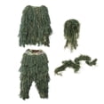 thumbnail image 2 of Trajes Ghillie de Camuflaje Sunnimix Chaqueta y Pantalones para Caza Tiro Verde, 2 of 8