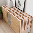thumbnail image 4 of Orange Stripes Table Runner - 60 Inch Long, Kitchen Dining Table Runner Dresser Scarves, Modern Minimalist Horizontal Ombre Lines Farmhouse Decor for Coffee Tables Wedding Party Banquet, 4 of 8