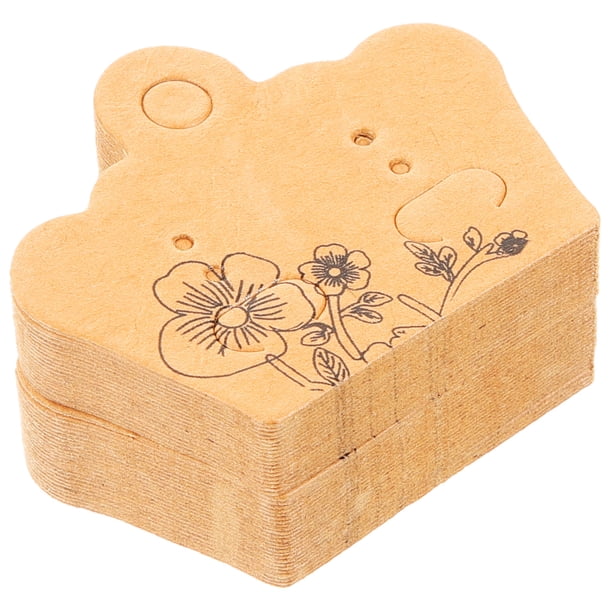 unbranded 100Ud Tarjetas De Cartón Para Joyería Con Simple Para Exhibir Aretes Y Collares