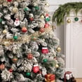 thumbnail image 2 of Christmas Tree Ornaments Decorations Balls 2.36/1.18'', Red and Green Glittery Christmas Hanging Balls Tree Decor Ornaments Indoor Decorations Shatterproof, Xmas Home Holiday Decor Presents, 2 of 9