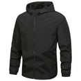 thumbnail image 2 of Ceisia Men's Outdoor Windproof Jacket Water Resistant Long Sleeve Gift Zip Up Outerwear with Hood, 2 of 9