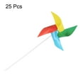 thumbnail image 3 of 25pcs Windmills for the Yard Garden 15 Inch x 7.5 Inch 4 Leaves, Iridescent, 3 of 6
