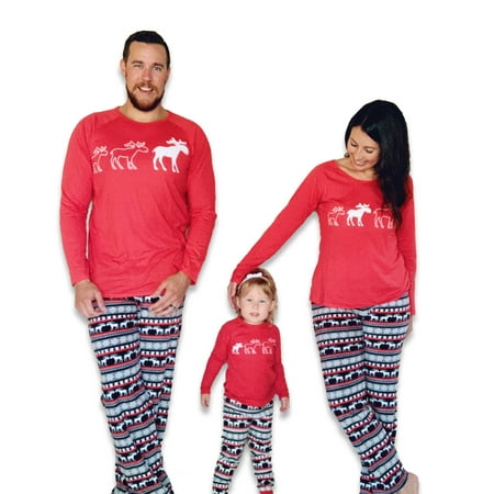 

JumpOff Jo Women s Medium Moose PJ s Red