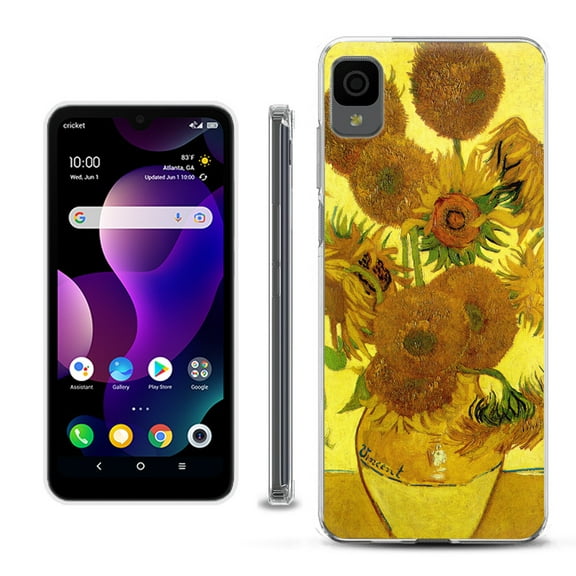 Slim-Fit Gel TPU Phone Case for TCL 30Z / 30 Z / 30 LE, by OneToughShield ® - Sunflower