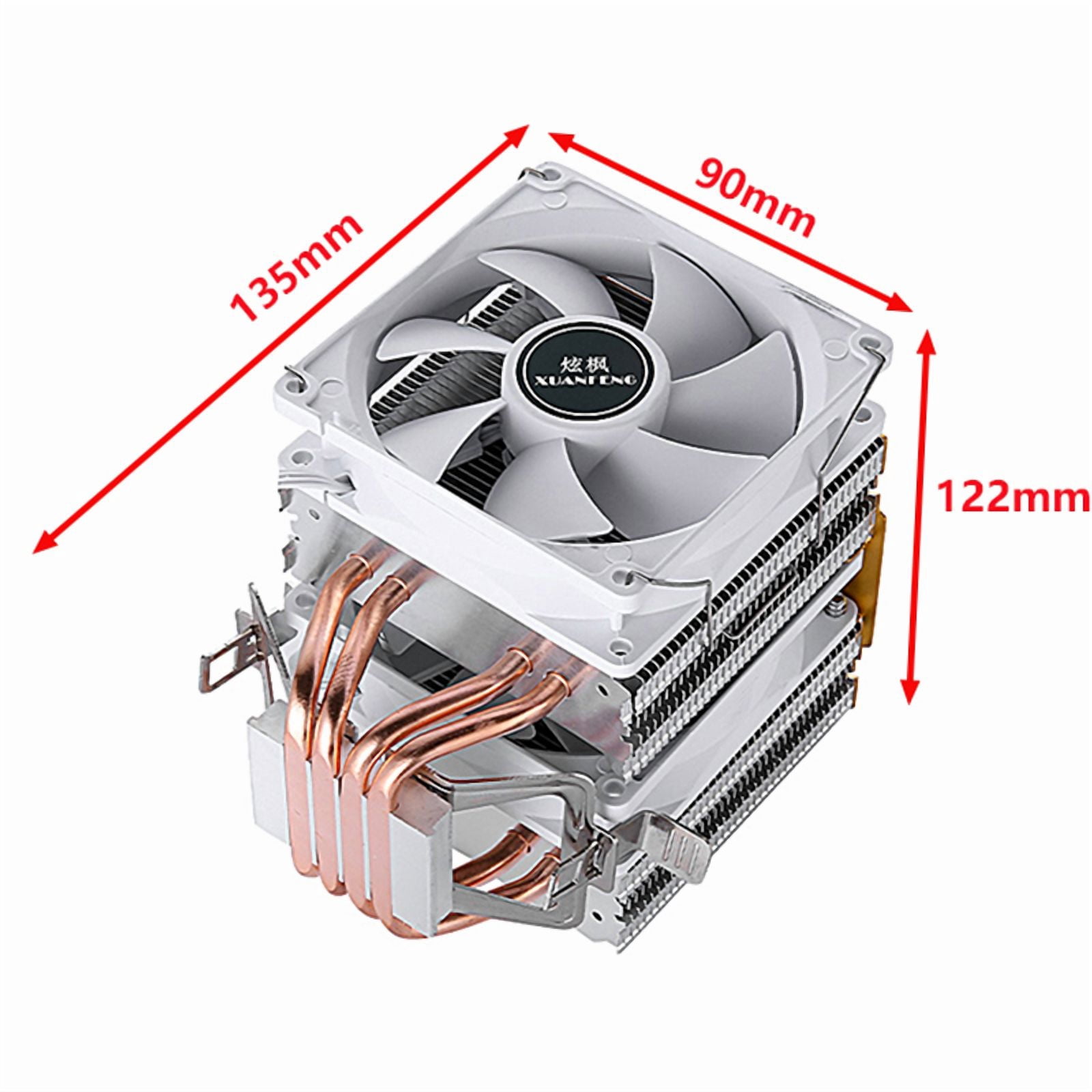 PC Cooler CPU Cooler Fan Dual Tower 4 Heat Pipe Installing LGA2011 x79 x99 E5 2066 115x 1200 1700 i5 AMD Rapid Heat dissipation