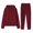 Wine, variant on Women's Fashionable Loose Sleeve Hoodie and Pants 2-Piece Set, Oversized Fit Casual Loungewear and Streetwear,Wine 2XL