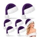 thumbnail image 1 of wonima02 6 Pcs Christmas Purple Pink Santa Hat Xmas Hat Plush Velvet Christmas Cap for Adults Unisex Holiday Party, 1 of 1