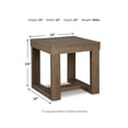 thumbnail image 4 of Signature Design by Ashley Contemporary Cariton End Table  Gray, 4 of 6