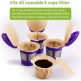 thumbnail image 3 of EcoNesxp Cup Reusable Coffee Filter K Cup Filter Unbleached Keurig Cup Disposable Paper Filter with Lid, 3 of 5