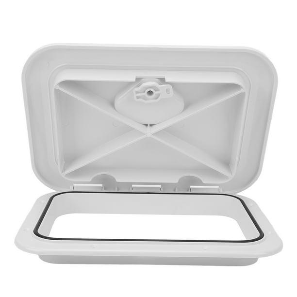 Tapas Para Escotilla De Cubierta De Barco, 10-5/8 Pulgadas X 14-3/4 Pulgadas, Escotilla De Cubierta De Barco Marino, ABS Y Caucho, Superficie Antideslizante, Resistente A Los