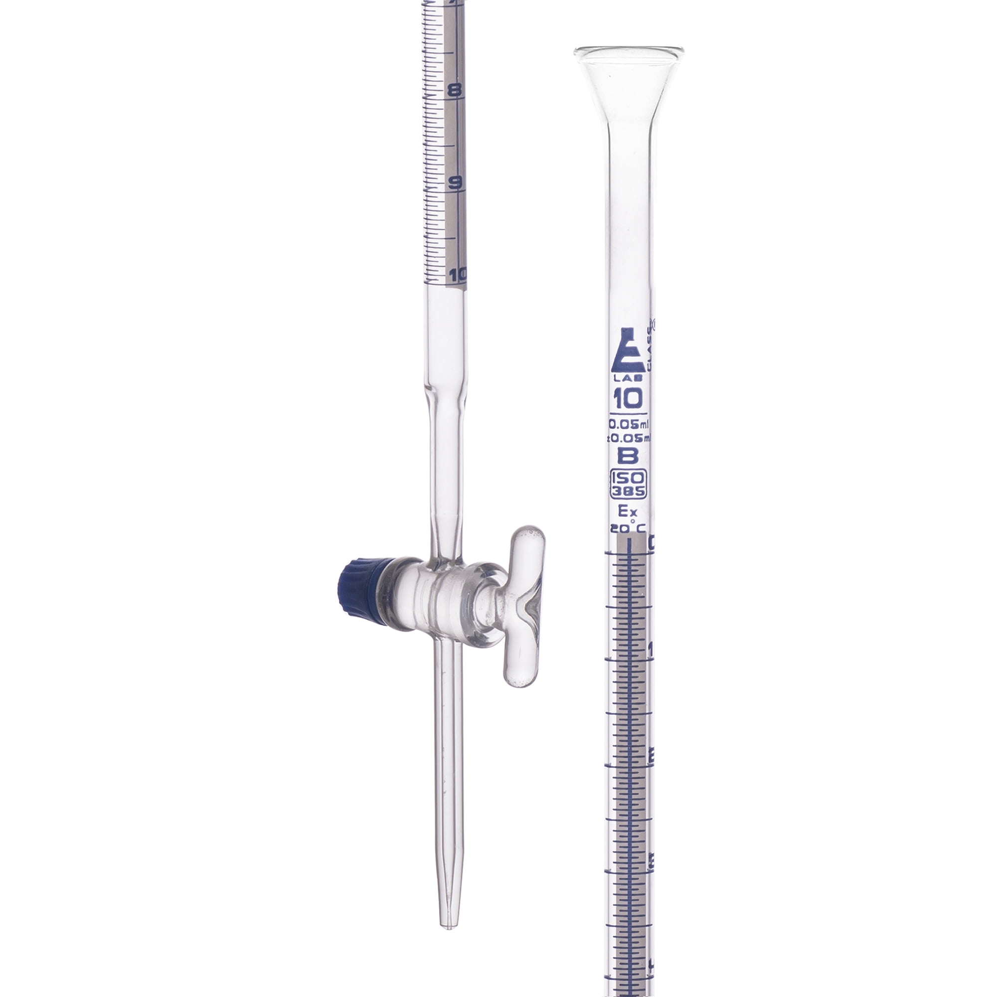 Lab Burette, 10mL Schellbach Design for Accurate Miniscus Reading