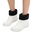 thumbnail image 2 of Mfakffe Women's Short Ankle Rain Boots Waterproof Lightweight Garden Shoes Non-Slip Easy Clean for Work Outdoor with Warm Lining, 2 of 5